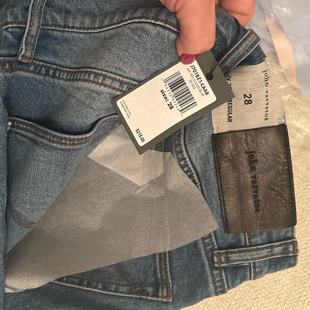 John Varvatos Men's Jv 701 Regular Fit Slim-Straight Jeans - Picture 8 of 13
